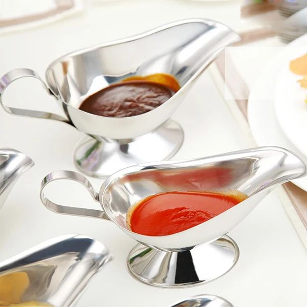 Комплект из 2 предметов нержавеющая сталь приправа соусник для стейка соус