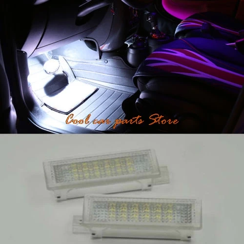 

2x LED Courtesy Footwell Under Door Light No Error For Mini R50 R52 R56 R57 R60