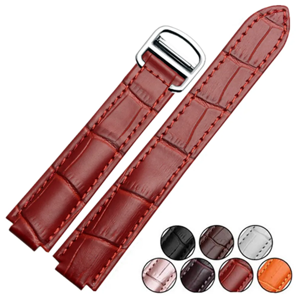 Ремешок из натуральной кожи для часов 14x8 18x11 20x12 мм|clasp buckle|folding clasp12 mm watch band |