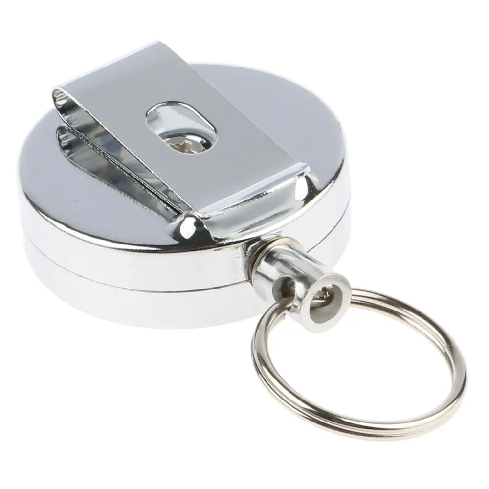 Выдвижной застежка-молния Нержавеющая сталь ручной брелок для ключей в виде
