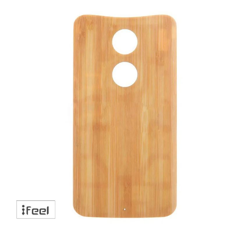 Новая бамбуковая деревянная задняя крышка батареи с наклейкой для Motorola Moto X 2nd Gen