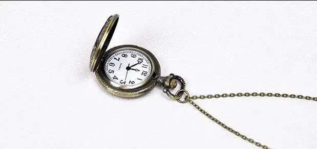 Женские и мужские карманные часы с подвеской в виде совы из кварцевой бронзы