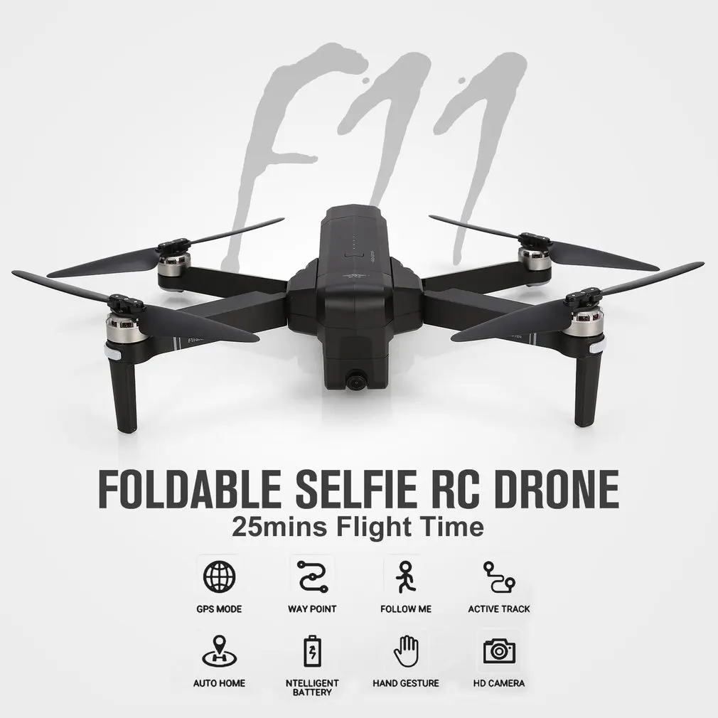 SJR/C F11 gps 5 г Wi Fi FPV системы с 1080 P камера 25 минут время полета бесщеточный складная