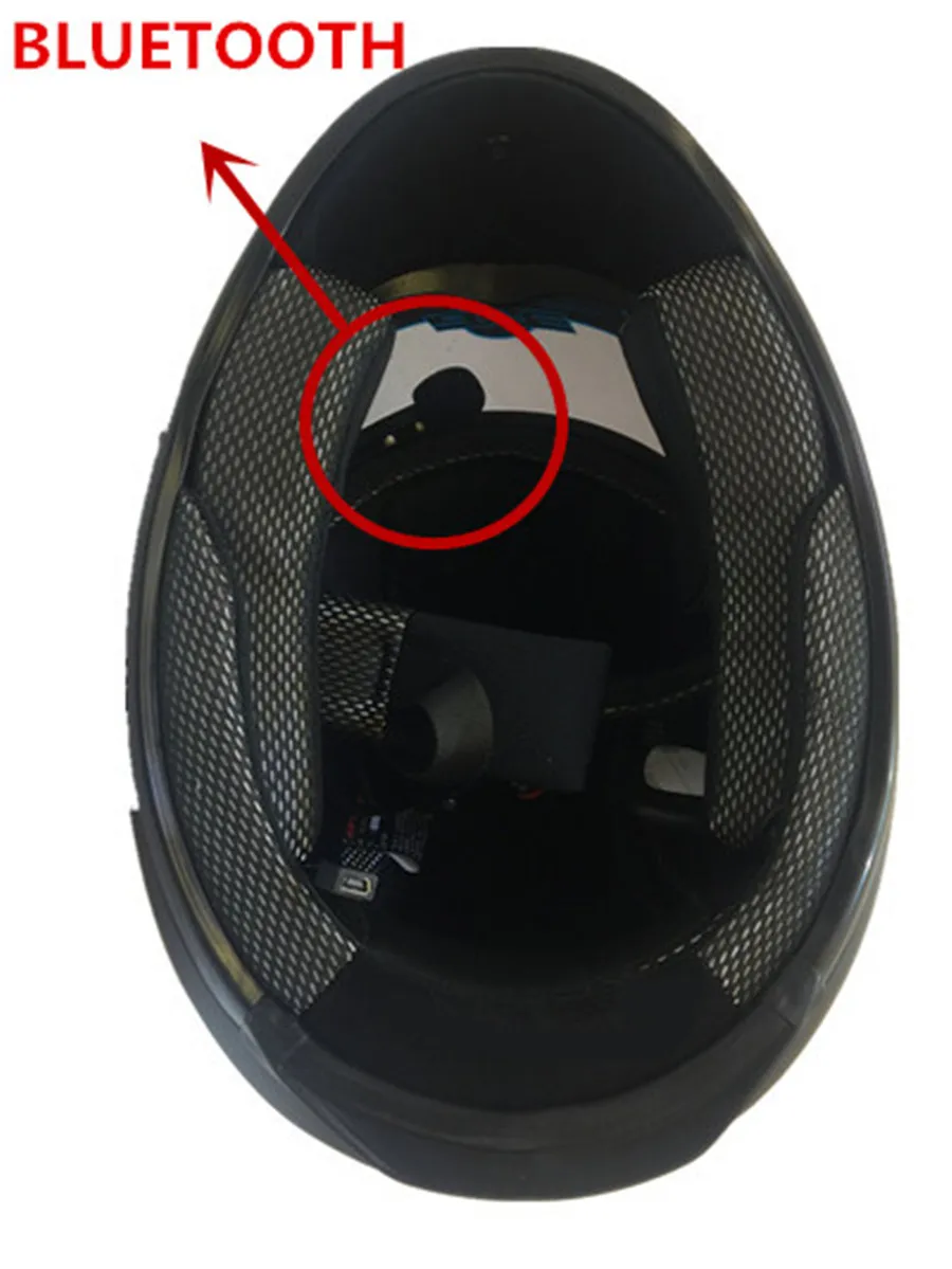 Full Face Bluetooth-compatible  Moto Helmet Headset Wireless Handsfree Stereo Earphone Motorcycle Helmet Headphones MP3 Speaker enlarge