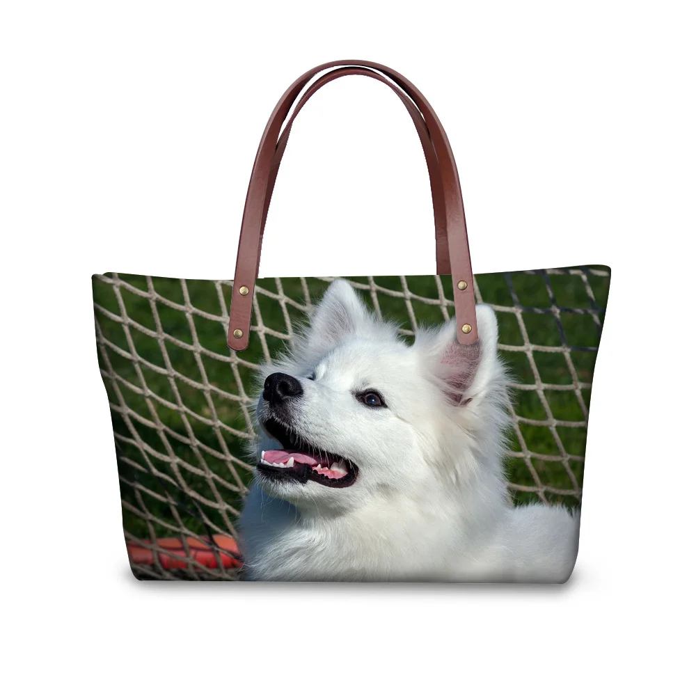 Индивидуальные роскошные дизайнерские женские сумки 3D Американский Eskimo собака