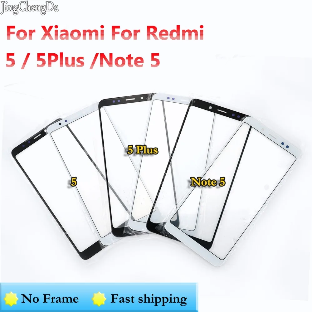 JCD для XiaoMi Redmi 5 Plus Note5 Передний сенсорный экран внешняя стеклянная панель подходит