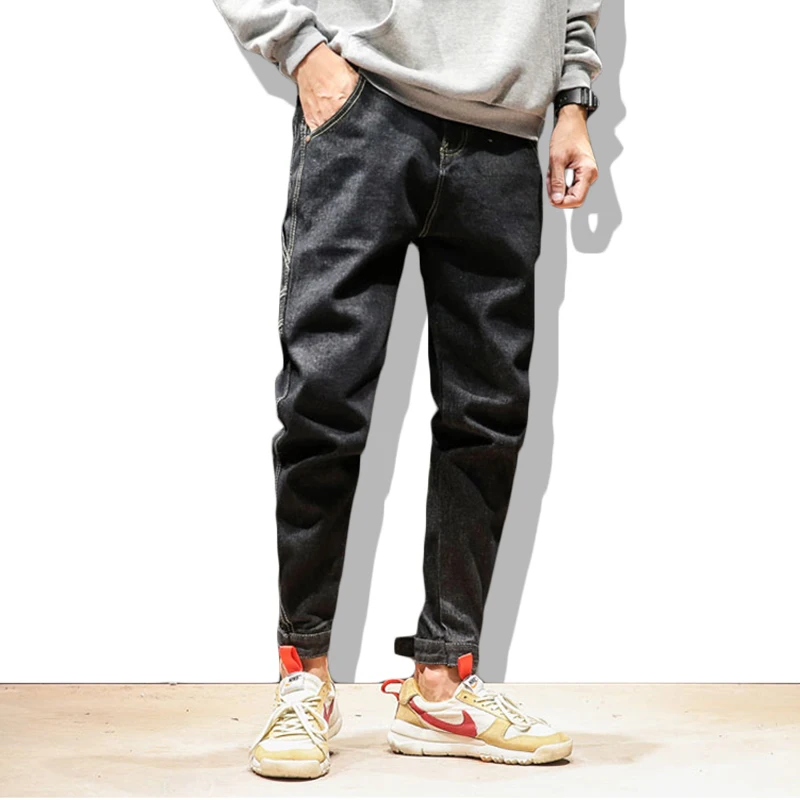 Для мужчин s выбран зауженные джинсы карандаш Штаны пот Джоггеры мужские уличные