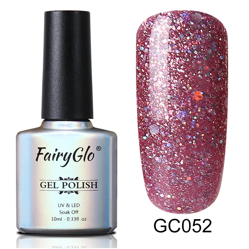 GC052 FairyGlo 15 мл Блестящий Блеск 27 цветов УФ гель лак для ногтей Топ основа праймер Полупостоянный Гибридный лак краска гель лак - Цвет: GC052