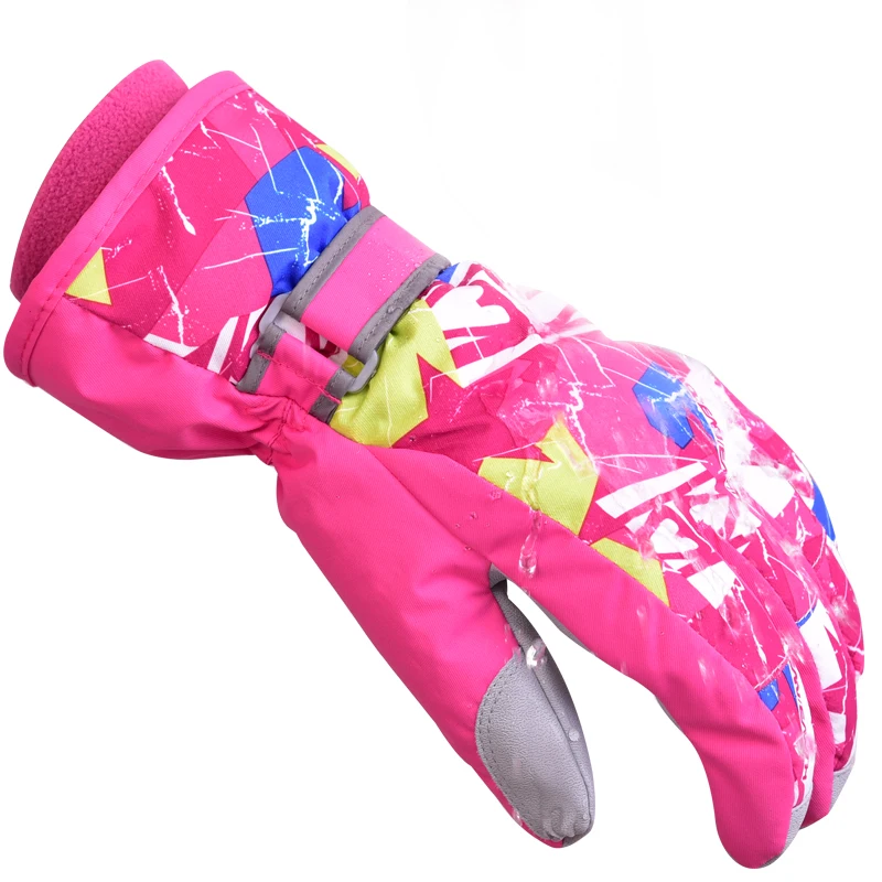 Детские зимние теплые лыжные перчатки для мальчиков и девочек спортивные