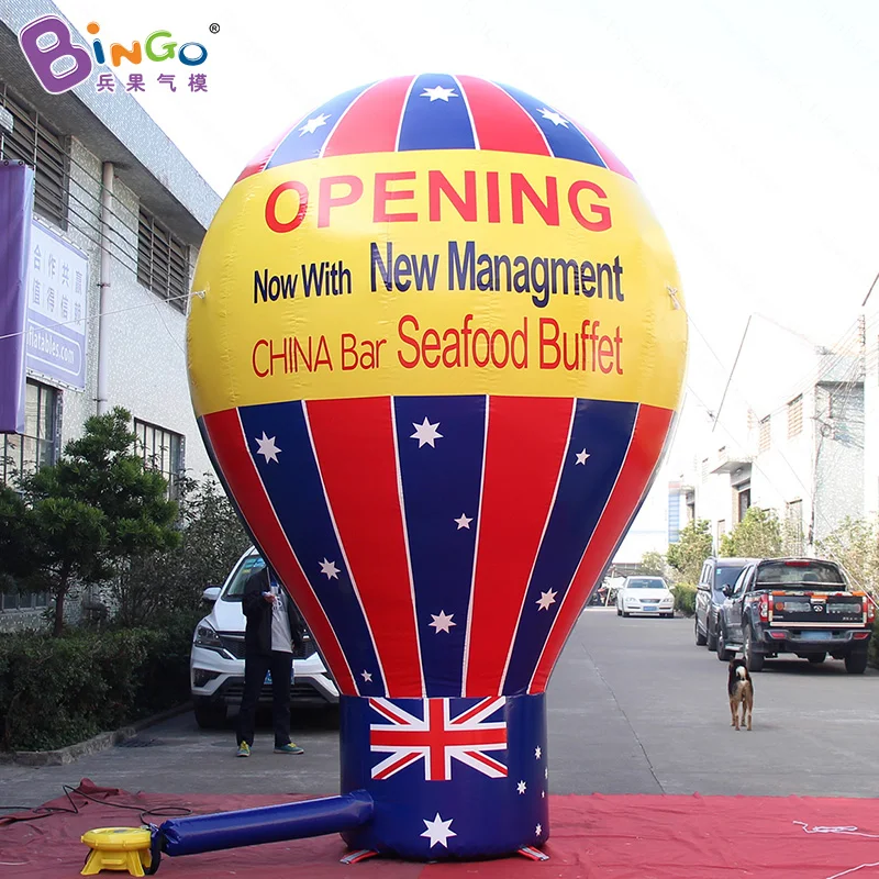 

Personalized 4m /13ft. high big inflatable ground balloon for restaurant grand opening events-inflatable toy