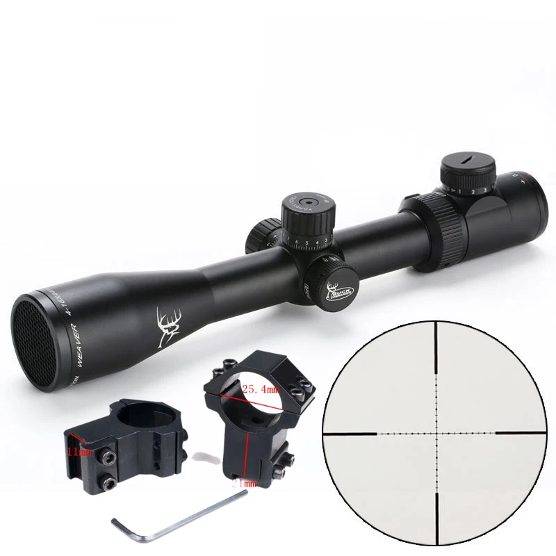 high 11mm mount Высокоточный 4-16X44SF оптический прицел с подсветкой Mil-dot Сетка противоударный охотничий прицел с замком 30 мм трубка для страйкбола винтовка - Цвет: high 11mm mount