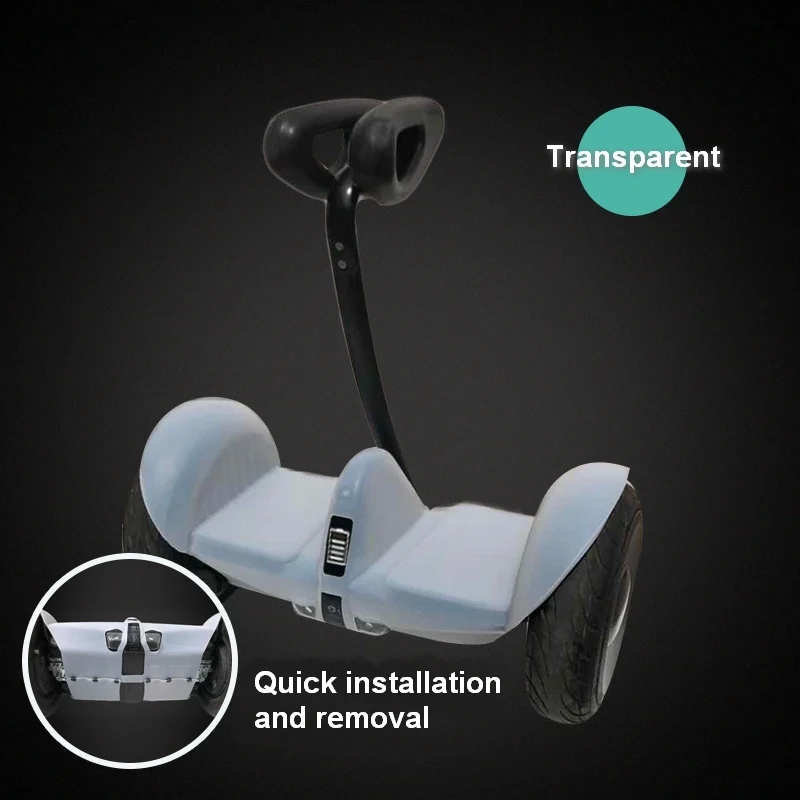 Transparent Xiaomi Mini Ninebot Mini Pro силиконовый чехол, водонепроницаемый защитный чехол для баланса скутера скейтборда - Цвет: Transparent