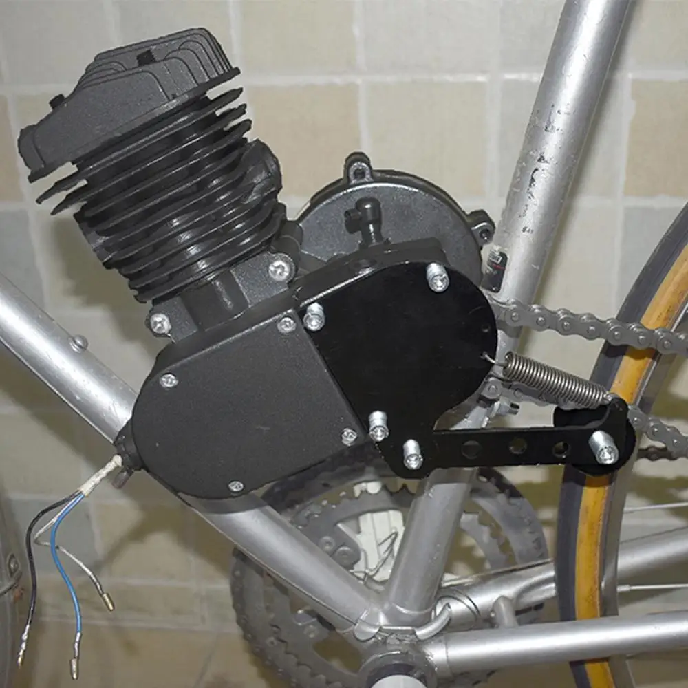 Промо-акция! Мода DIY пружинный натяжитель цепи Подходит для 49cc 50cc 66cc 80cc двигатель моторизованный велосипед серебро