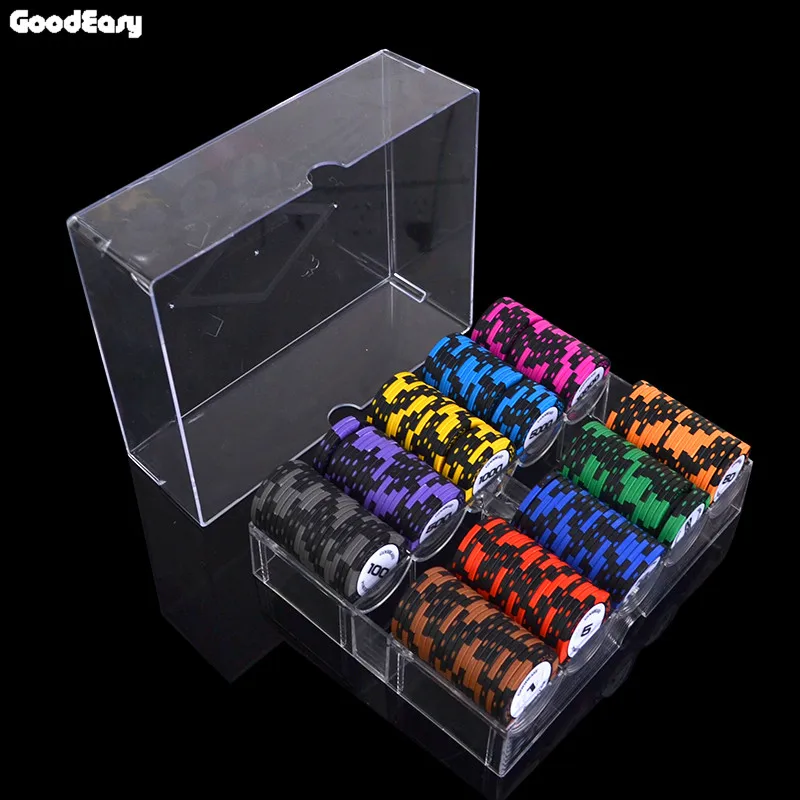 100/200 шт./компл. набор микросхем для Покера из глины в казино высококачественный