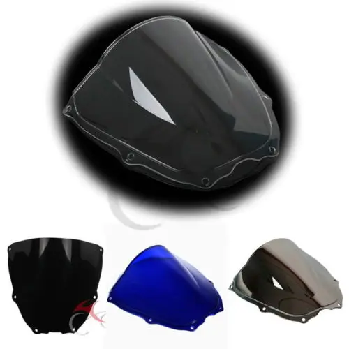 Лобовое стекло мотоцикла двойной пузырь для Honda RVT1000R VTR1000 SP1 SP2 2000 2006|Козырьки от