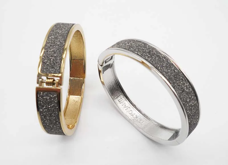 Модные Золотые Серебряные Браслеты Pulseiras Новый тусклый польский дизайн горный