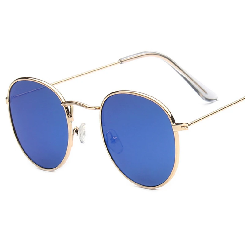 Круглые Солнцезащитные очки в стиле ретро для женщин и мужчин брендовые