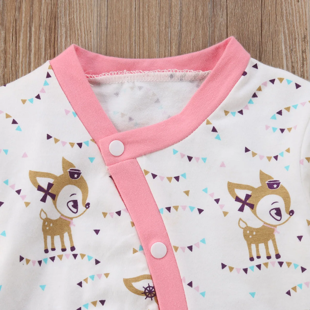 Новинка Модный комбинезон с принтом оленя для маленьких мальчиков и девочек