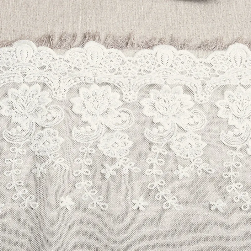 Цветочная ткань кружева черный белый сладкий Кордата Кружева отделка DIY