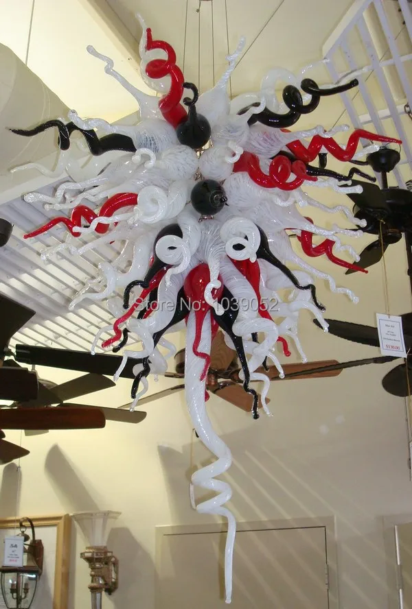 

Free Shipping Hanging LED Chandelier Christmas Home Deco Italian Glass Lamp