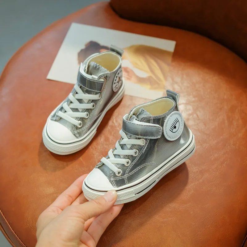 Детская обувь детские высокие кроссовки Гламурные для бега с ресницами