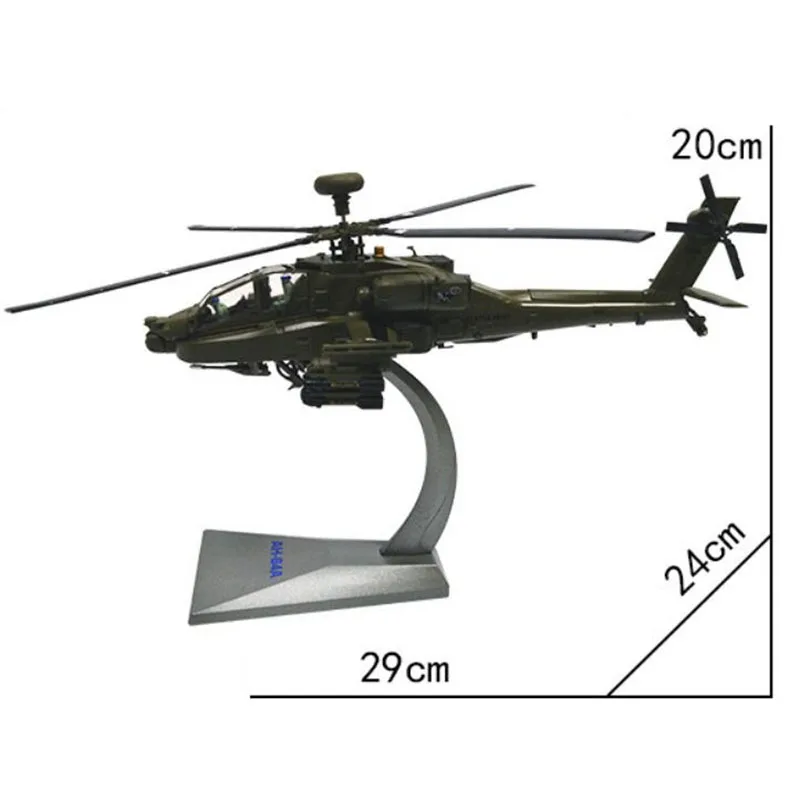 1/72 весы черный ястреб AH 64 Вертолет Апачи армии истребитель самолет модели для