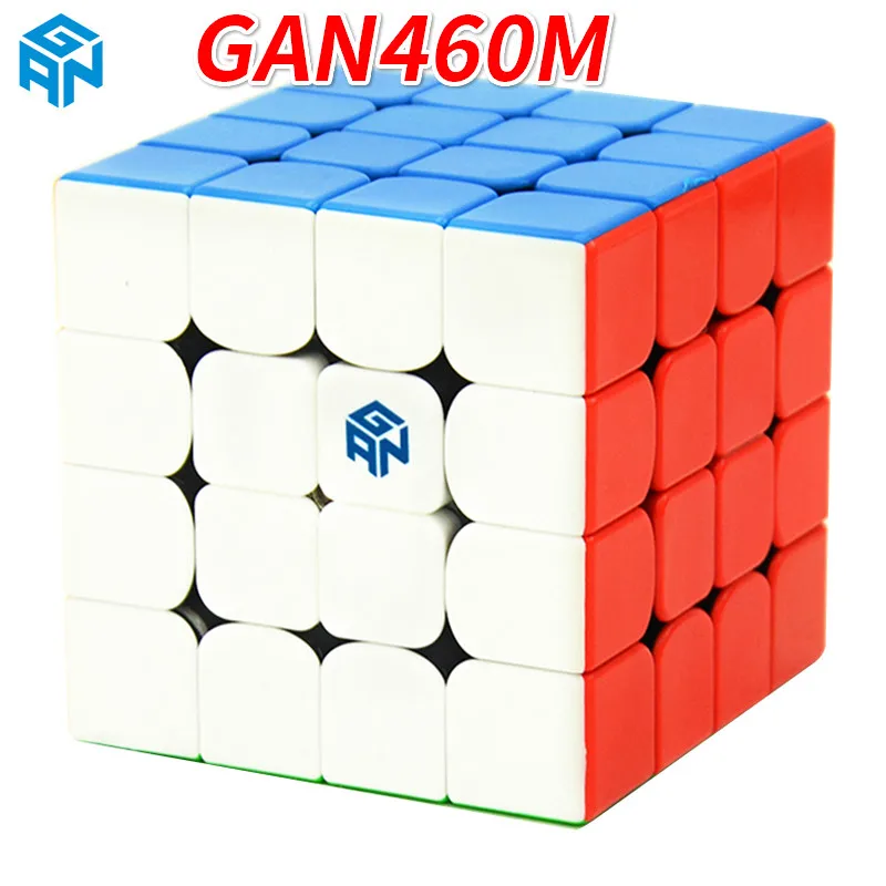 GAN460 M 4*4*4 Магнитный Профессиональный скоростной магический куб GAN 460 развивающие 4x4x4 головоломки игрушки для детей Обучающие Cubo волшебные игрушки