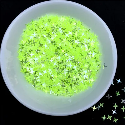 Light Green Crystal 500 г/упак. 4 мм звезда форма, Сыпучие блёстки пайетками для ногтей, с изображением свадебные конфетти украшения звезда блестка для ногтей декоративно-прикладного искусства - Цвет: Light Green Crystal