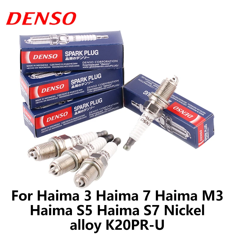 4 шт./компл. лентам кампании DENSO свечи зажигания автомобиля для Haima 3 7 M3 S5 S7 Никель