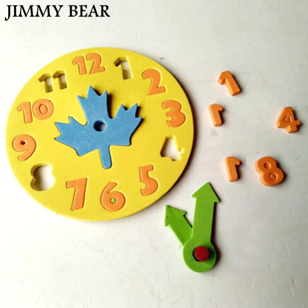 Подкластер 10 шт./компл. детские часы для самостоятельного обучения обучающая