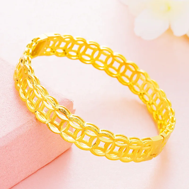 Женский браслет из золота 24 карата|Браслеты с шармами| |