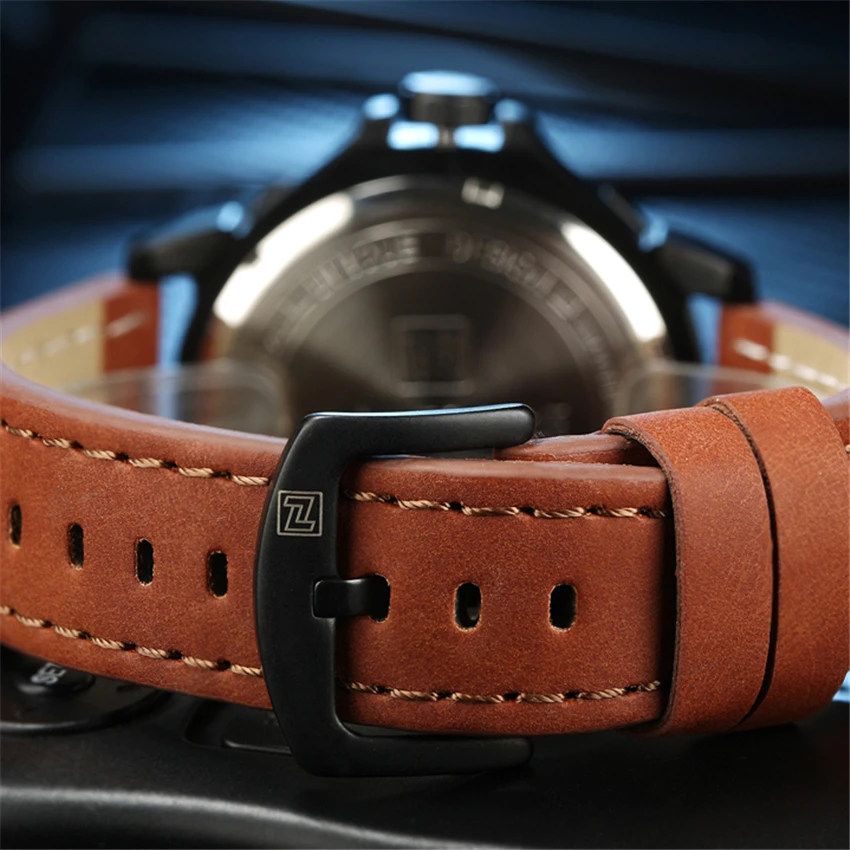 NAVIFORCE часы человек Элитный бренд Relogio Masculino Мода Военная кожа кварцевые наручные