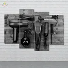 Настенная картина HD Художественная печать на холсте, Модульная картина и виниловый плакат, лучшая Картина на холсте для парикмахерской, домашний декор, 4 шт.