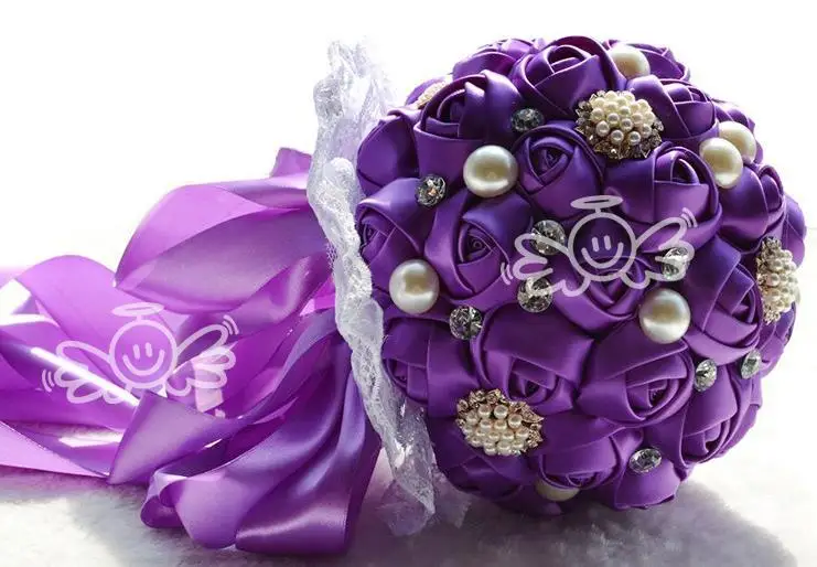 Роскошная искусственная Шелковая Роза 2014 цветы для невесты Блестящий Алмазный