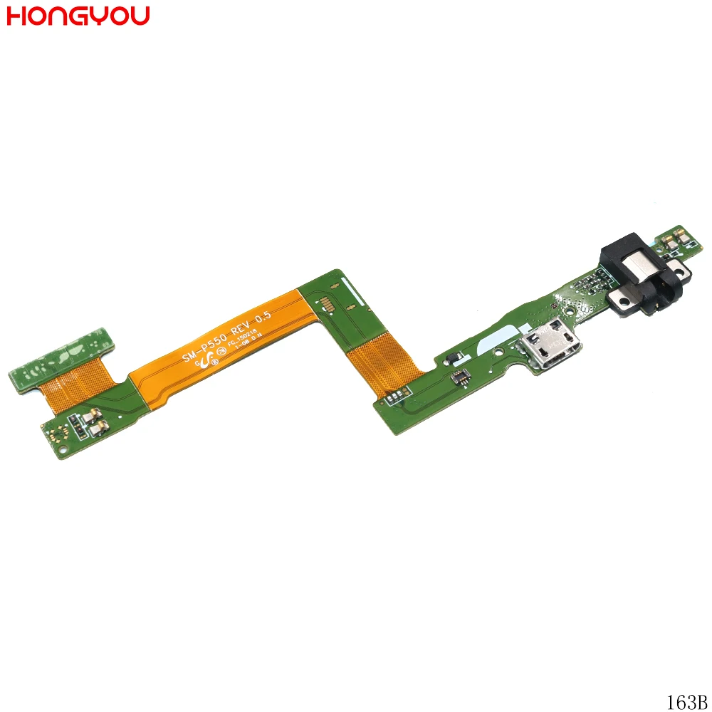 

USB Charge Dock Jack Connector Charging Port + Headphone Earphone Audio Jack Flex Cable For Samsung Galaxy P550 SM-P550