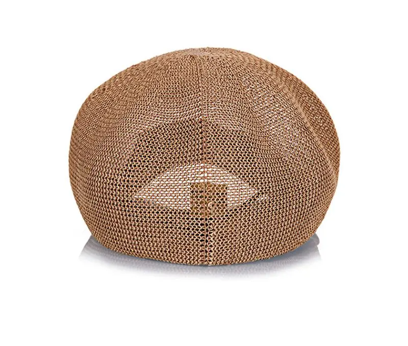 Шляпа канотье женские кепки Весна и лето женская Соломенная вязаная соломенная шляпа восьмиугольная Шляпа Сплошной Цвет прохладный дышащий козырек солнцезащитная Кепка Женская Повседневная Кепка s