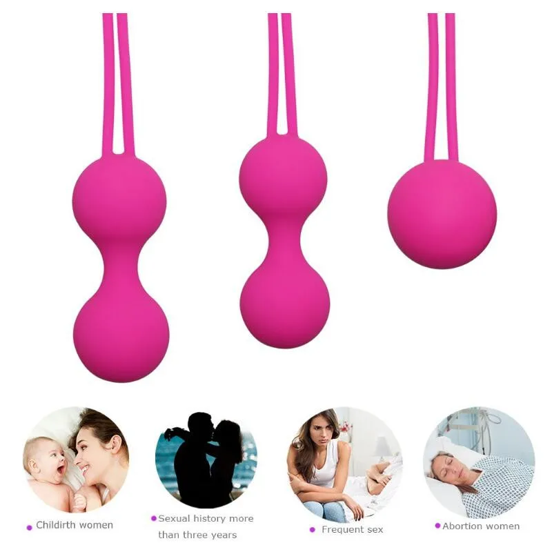 Вагинальные шарики Geisha Balls вагинальные из мягкого силикона умный вибратор с