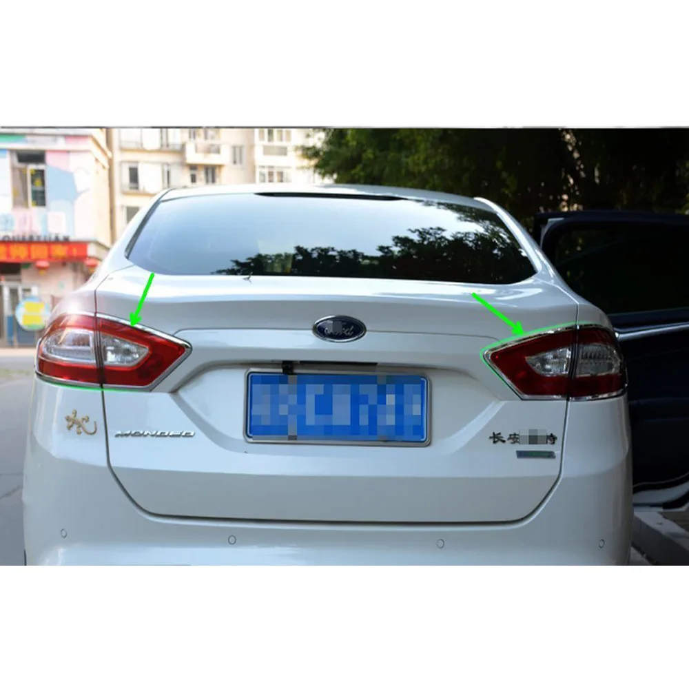 Chuang Qian 4 шт. ABS хромированный задний светильник Накладка для Ford Mondeo Fusion 2013 2014 2015