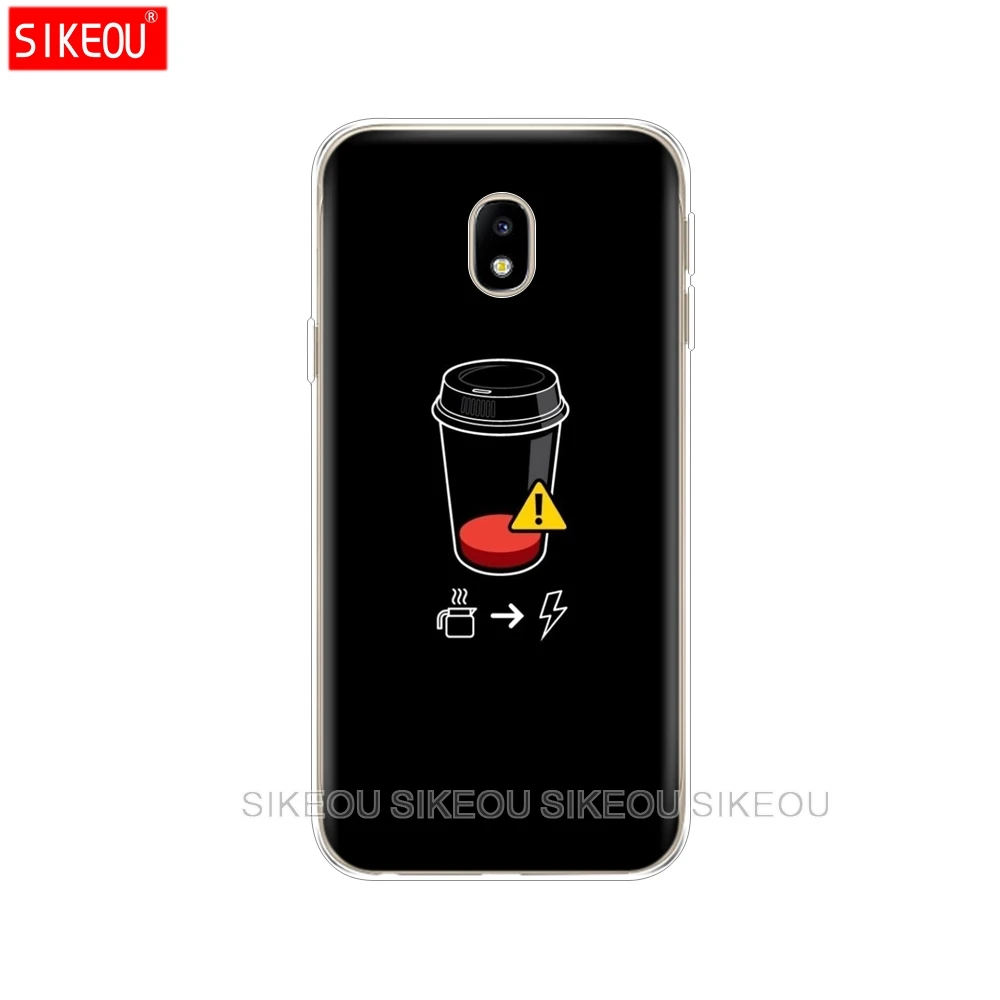 Силиконовый чехол для телефона Samsung Galaxy J3 J5 J7 2017 года J330 J530 J730 PRO j2 2018 время кофе |