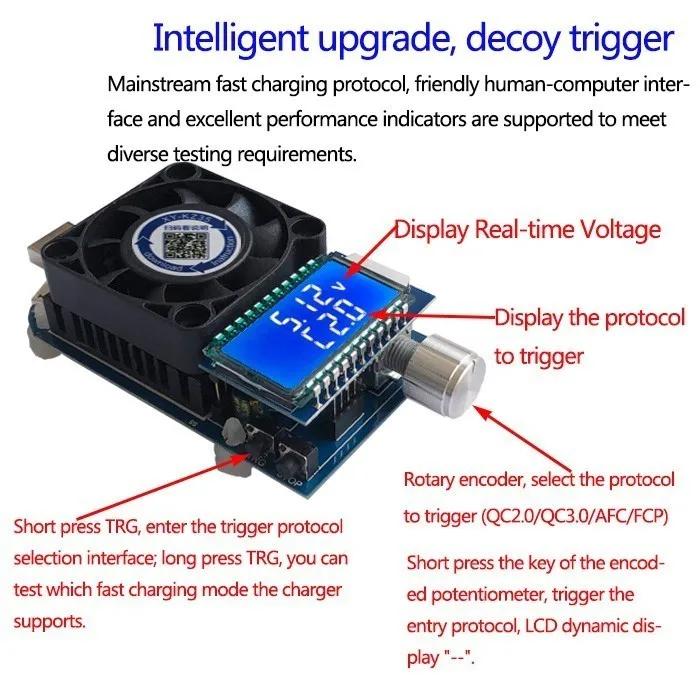 25 Вт 35 Вт QC2.0 QC3.0 USB Электронная нагрузка регулируемый постоянный ток старение резистор емкость батареи тестер Вольтметр