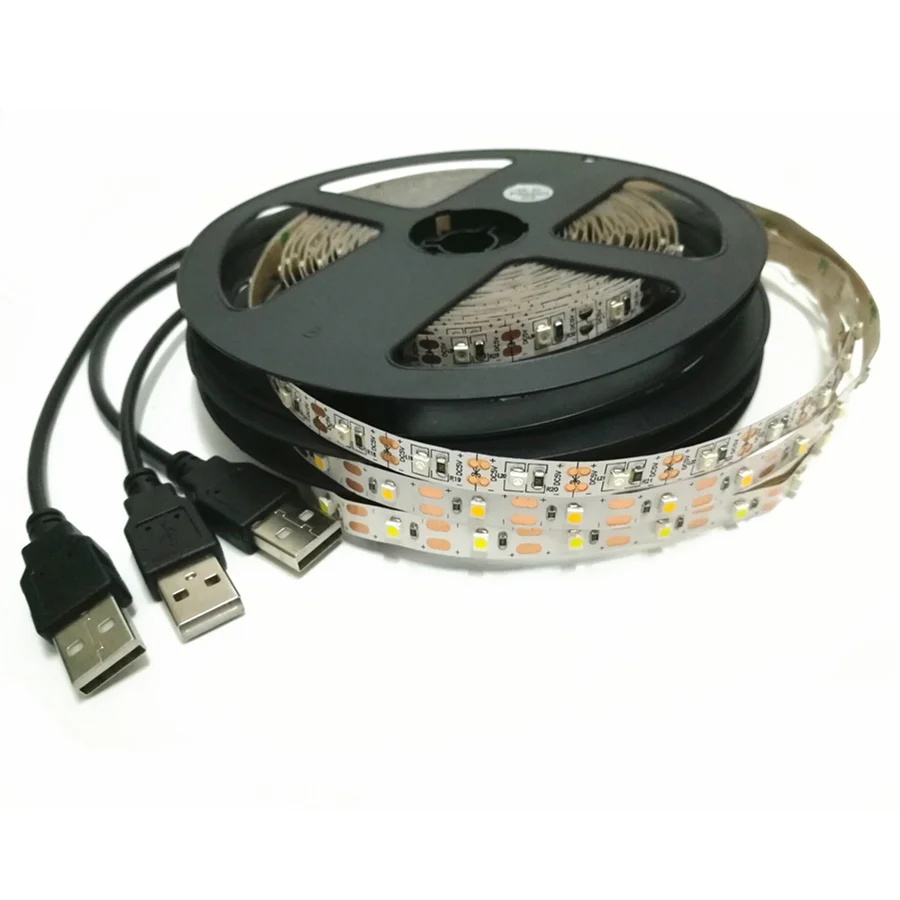 Светодиодная ленсветильник с питанием от USB 5 в постоянного тока 3528