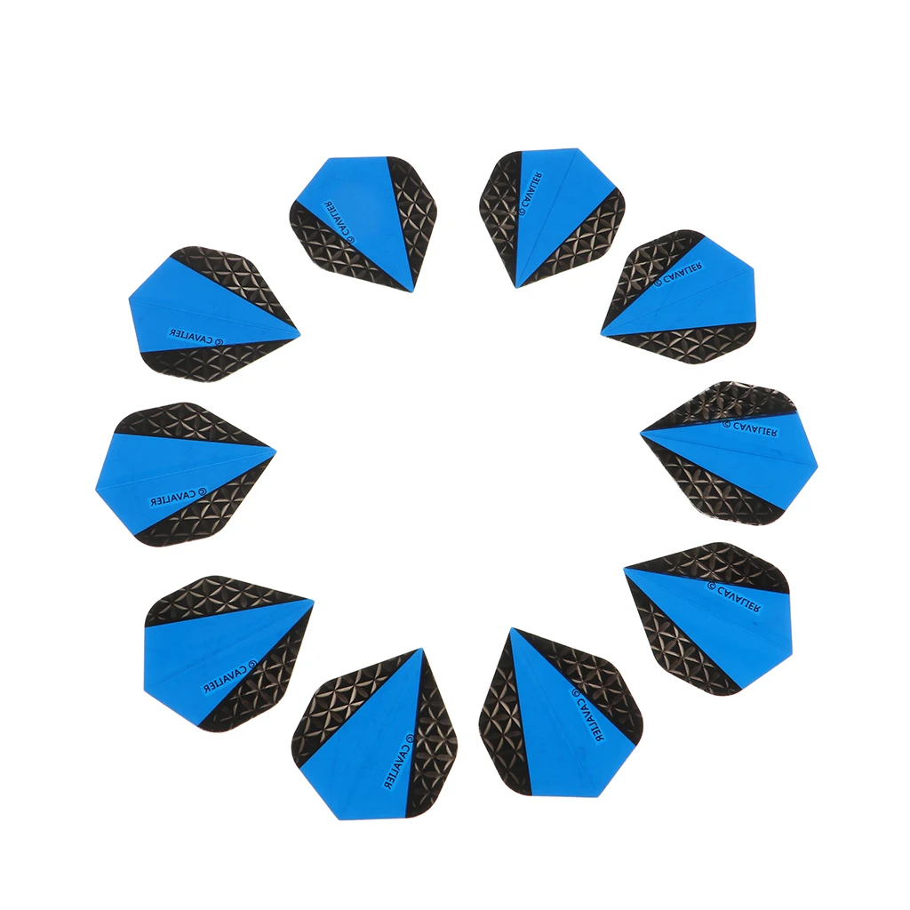 Blue 10 шт. профессиональная Дротика стандартной формы, аксессуары для замены хвоста, очень прочные - Цвет: Blue