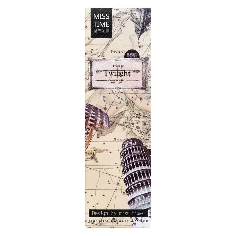 6 set/Lot artistry Europe book mark for reading books Vintage greeting card city image bookmark set School supplies DC969 | Канцтовары