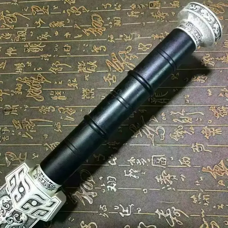 Высокое качество HanJian меч катана синий Высокий клинок из марганцевой стали черное дерево Оболочка HL