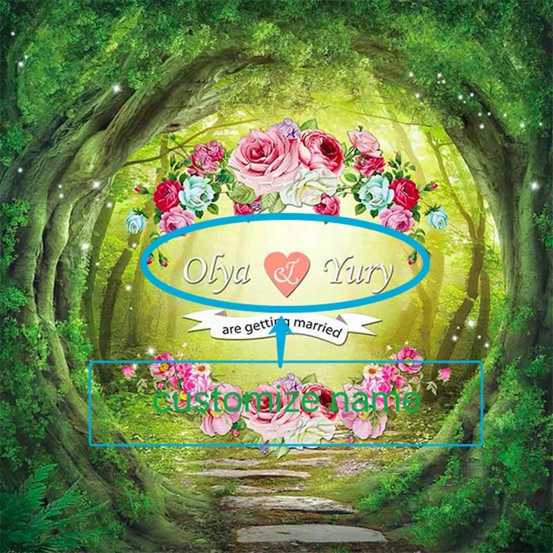 DAWNKNOW по индивидуальному заказу Сказочный Виниловый фон для свадебной съемки с