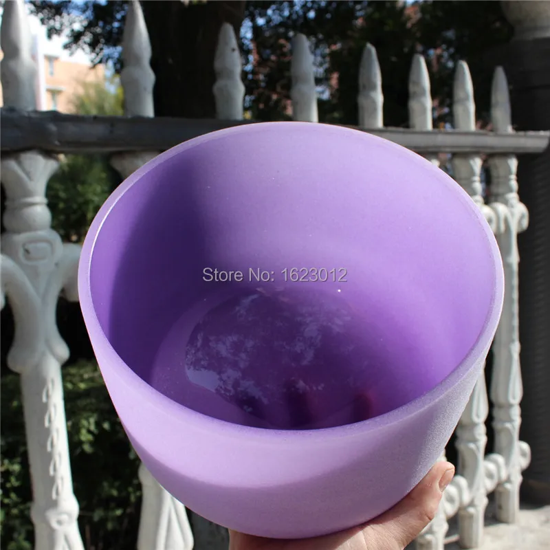 Чакр набор 10 ''и 12'' Цвет Богемия матовый буддийский кристалл поющая чаша