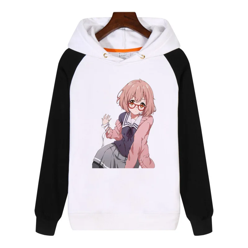 Японские аниме толстовки Kyoukai no Kanata Mirai kuriama модная мужская женская толстовка