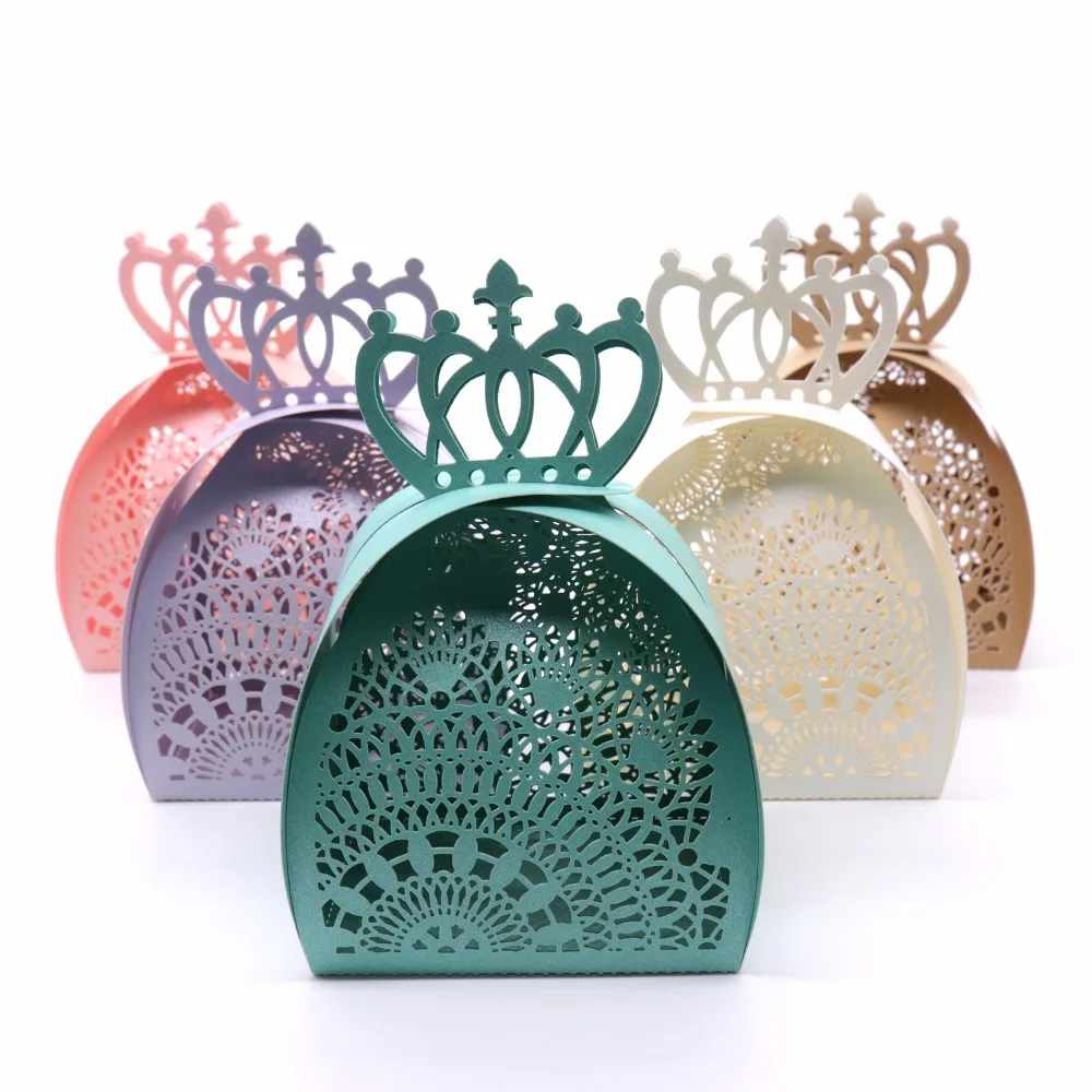 50 шт. романтичный полый коробка для конфет подарок на свадьбу день рождения