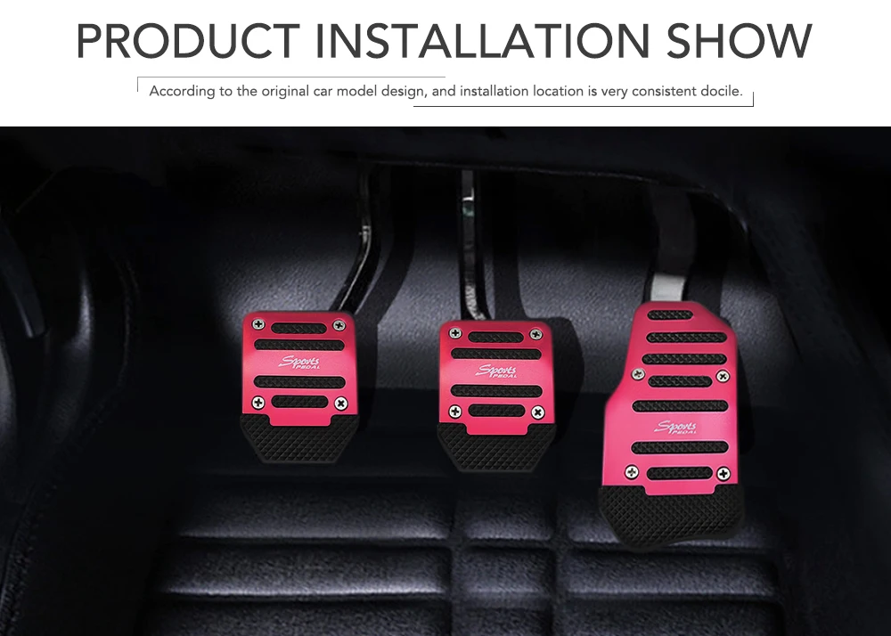 3 шт./компл. покрытие из алюминиевого сплава для ножных дорожек автомобильные