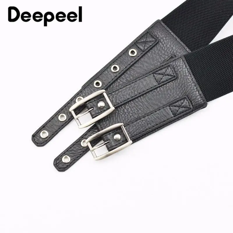 Deepeel 1 шт. простой двухрядный ремень с пряжкой из эластичного полиуретана модные